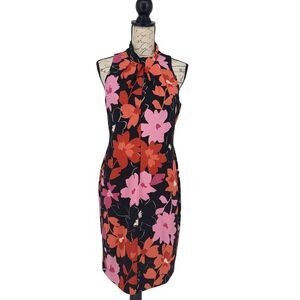 London Times NWT Twist Neck Halter Dress Size 4